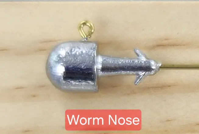 A worm nose is shown on the table.